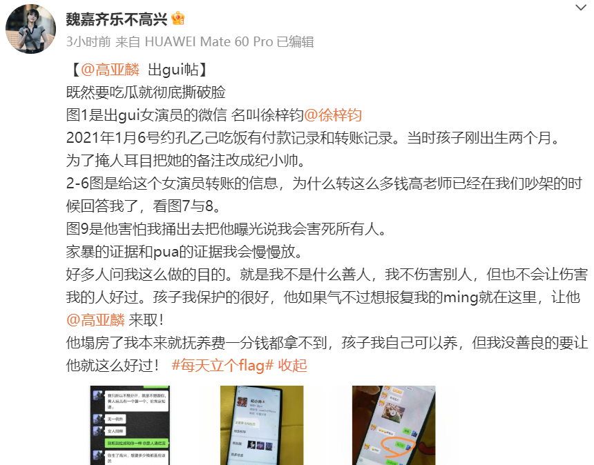 高亚麟出轨家暴后续揭秘:女方徐梓钧身份曝光,关晓彤同学!